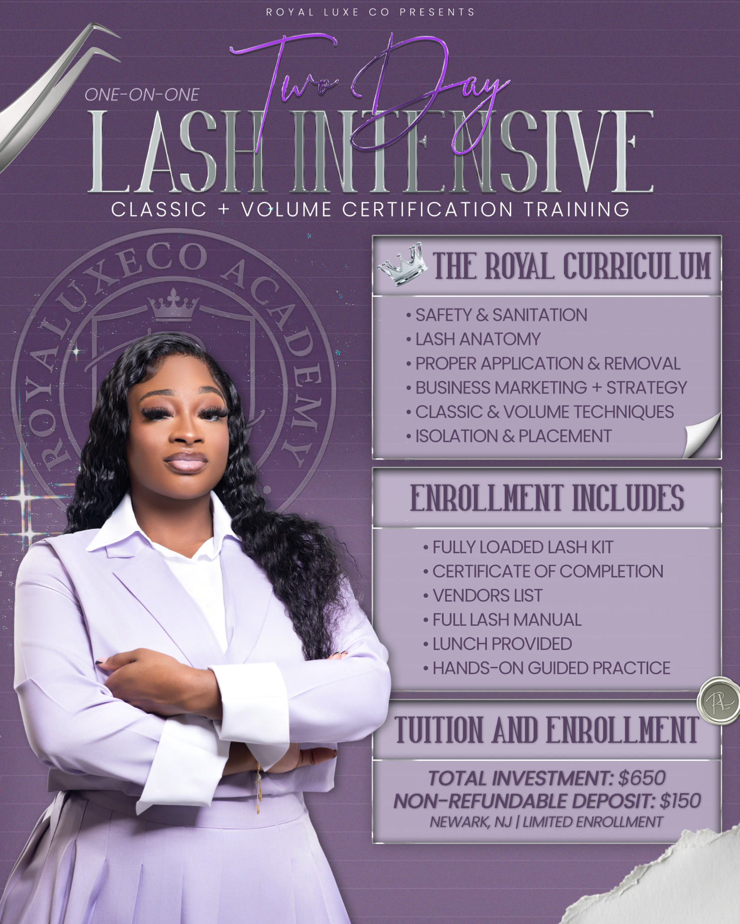 Two Day Lash Intensive – Deposit
